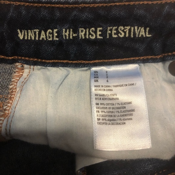 Vintage hi rise festival shorts American Eagle 2 - Picture 3 of 3